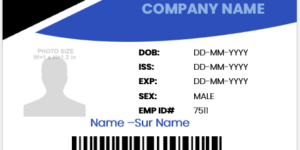 Employee ID Card Format