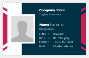 Employee ID Card Format