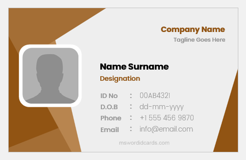 Employee ID Card Format