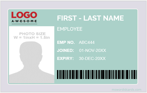 25 Best Employee ID Card Formats in Word | Free Edit & Print