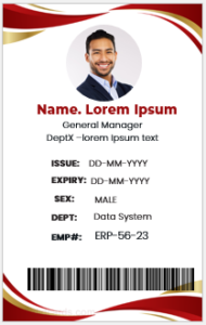 Employee ID card format