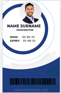 Employee ID card template