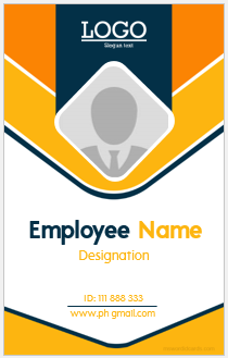 Employee id card format