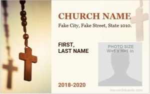 Church ID Card Template