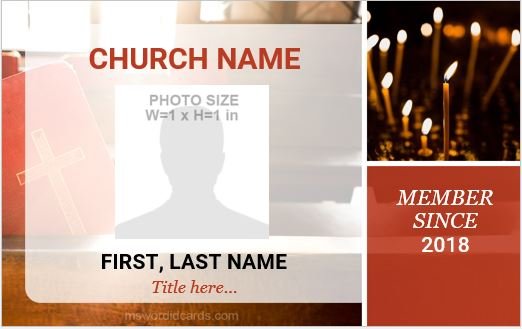 5 Best Church ID Card Templates For MS Word