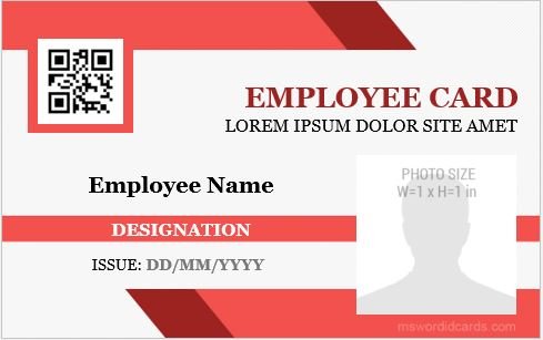 Horizontal Vertical Design Id Card Templates