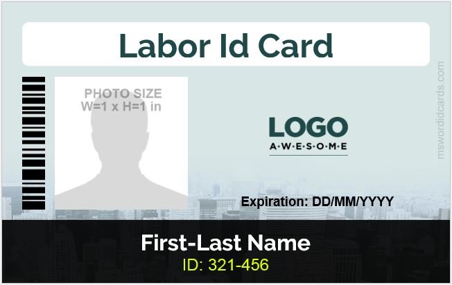 Word Labor ID Card