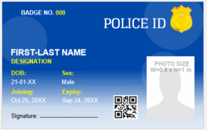 Police ID Card Template