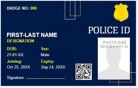 Police ID Card Template