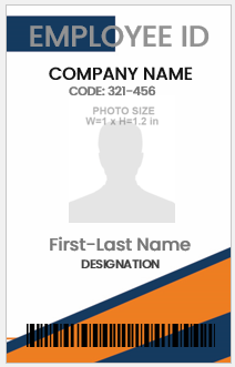 Staff Photo ID Card Template