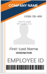 Staff Photo ID Card Template