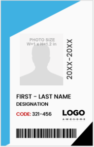 Staff Photo ID Card Template