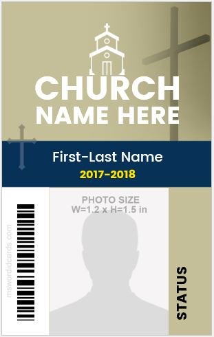 Church Employee ID Badge