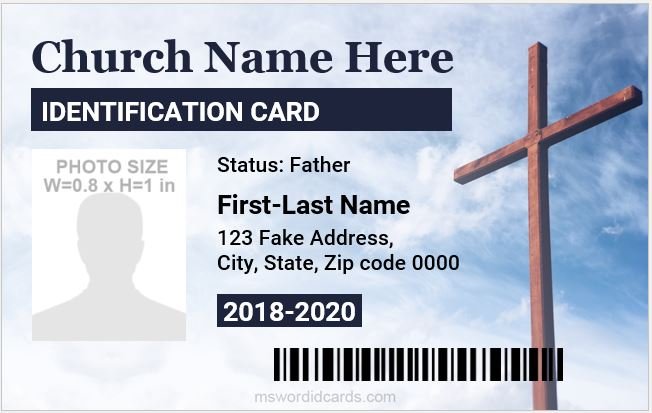 Church Employee ID Card