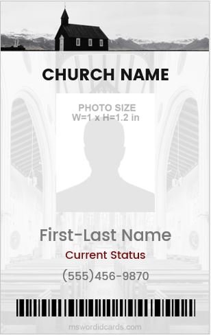 Church Photo ID Badge