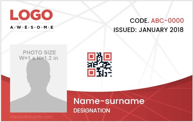 Photo ID Badge Template