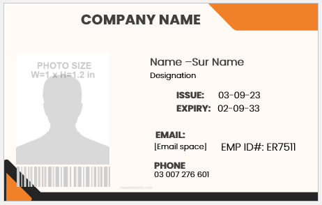 Employee ID card maker