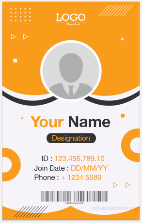 Free ID card template
