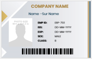 Employee ID Badge Template