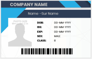 Employee ID Badge Template