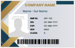 Employee ID Badge Template