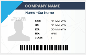 Employee ID Badge Template