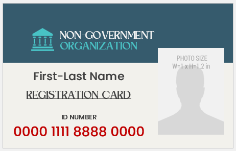 NGO Employee ID Badge Template