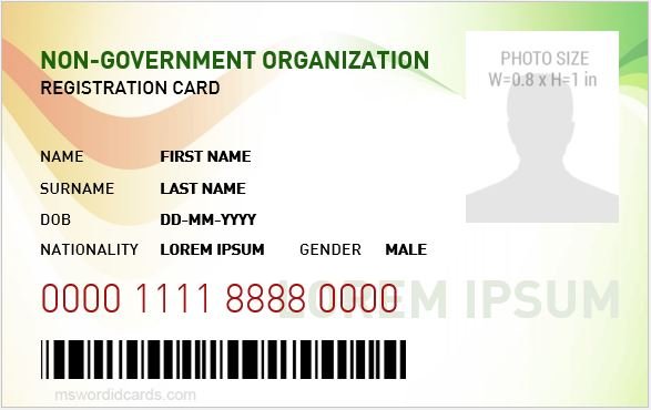 NGO Employee ID Card