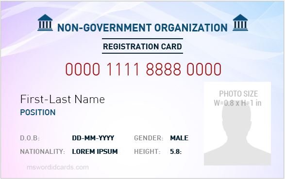 NGO Employee ID Badge