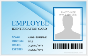 45+ Fake Employee ID Badge Templates | Download ID Badges