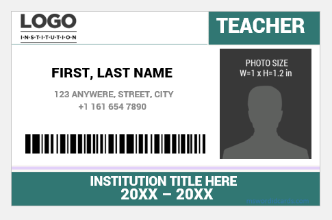 School ID Badge Format