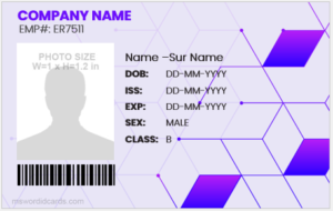 Fake ID badge template