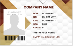 Fake ID badge template