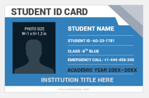 School id card template