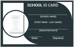 School ID Card Template