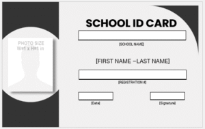 School ID Card Template