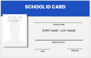 School ID Card Template