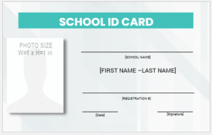 School ID Card Template