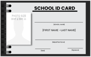 School ID Card Template