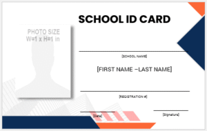 School ID Card Template