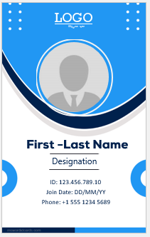 Employee ID badge template