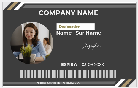 Employee ID Badge Template