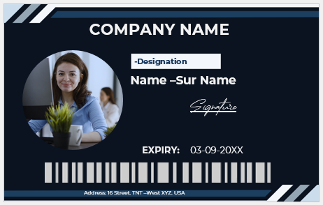 Employee ID Badge Template