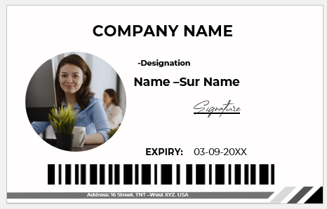 Employee ID Badge Template