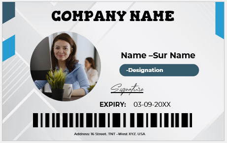 Employee ID Badge Template