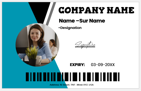 Employee ID Badge Template