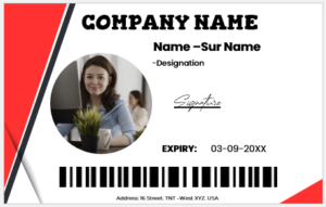 Employee ID Badge Template