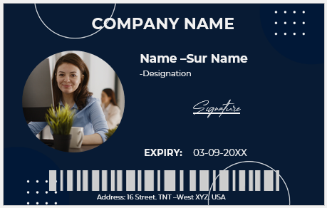 Employee ID Badge Template