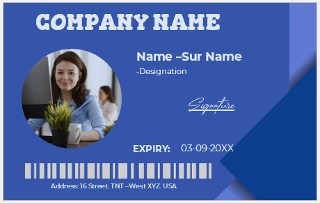 Employee ID Badge Template