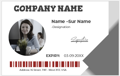 Employee ID Badge Template